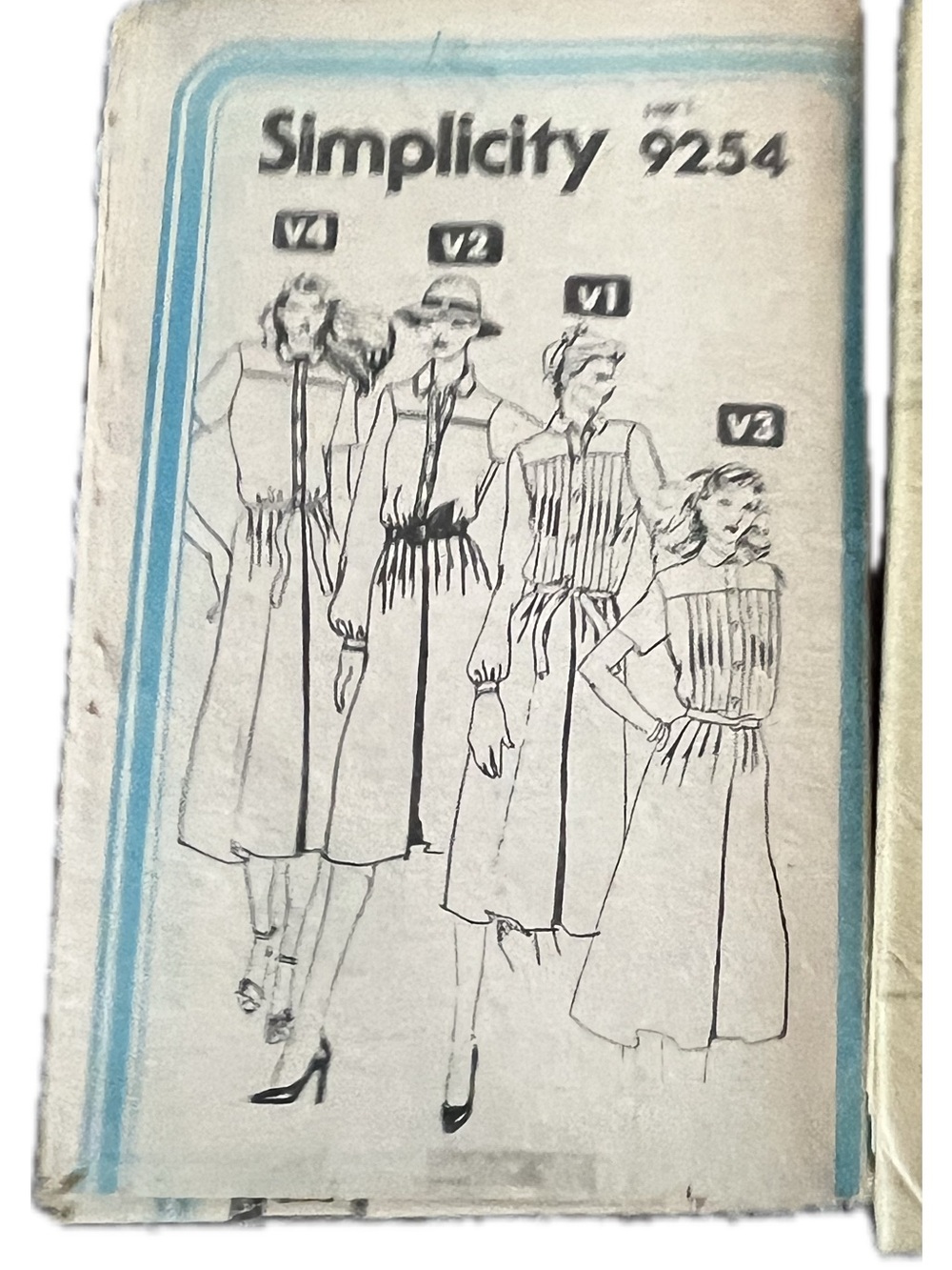 🍄NEW Vintage Women’s Dress 4 Styles Simplicity 9254 Uncut Pattern Sewing 12